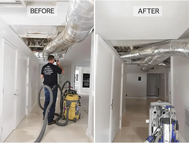 Abington Air Duct Cleaning professional performing thorough air duct cleaning in Abington
