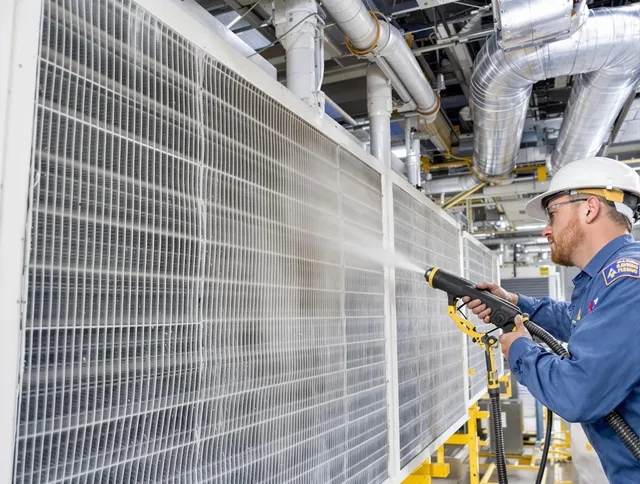 Professional commercial coil cleaning by Abington Air Duct Cleaning in Abington