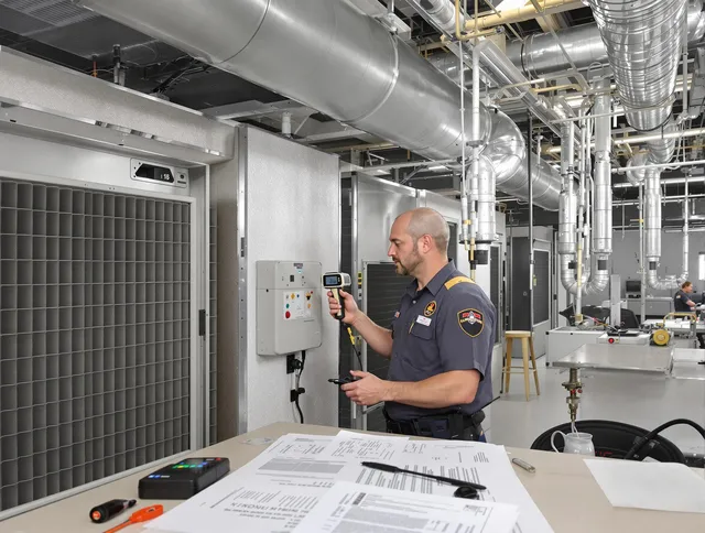 Professional filter system inspection by Abington Air Duct Cleaning in Abington